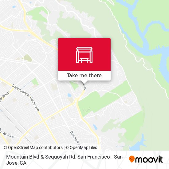 Mountain Blvd & Sequoyah Rd map