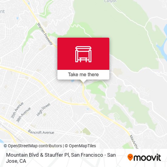 Mountain Blvd & Stauffer Pl map