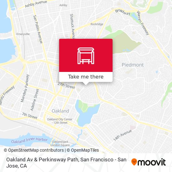 Oakland Av & Perkinsway Path map