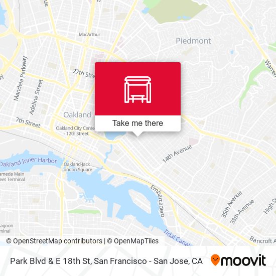 Park Blvd & E 18th St map