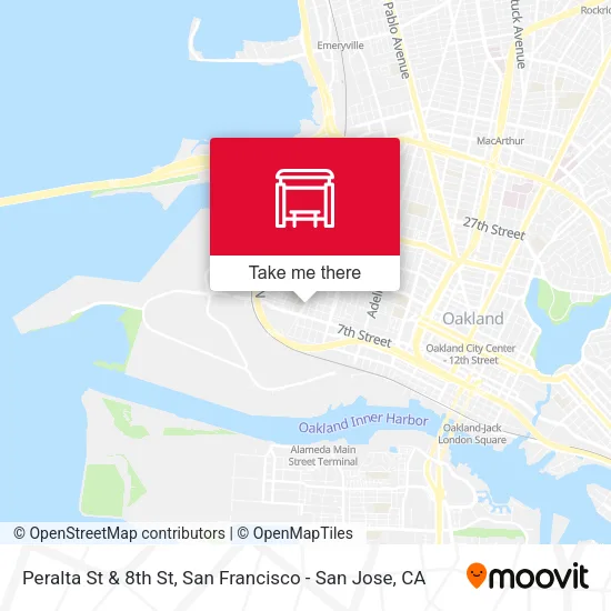 Mapa de Peralta St & 8th St