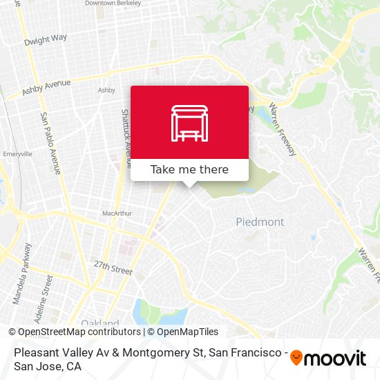 Pleasant Valley Av & Montgomery St map