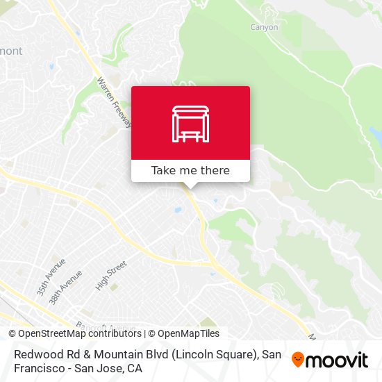 Redwood Rd & Mountain Blvd (Lincoln Square) map