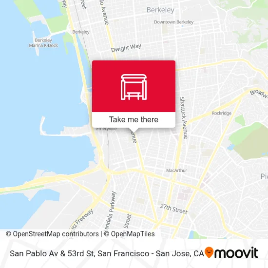 San Pablo Av & 53rd St map