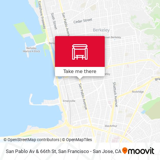 San Pablo Av & 66th St map