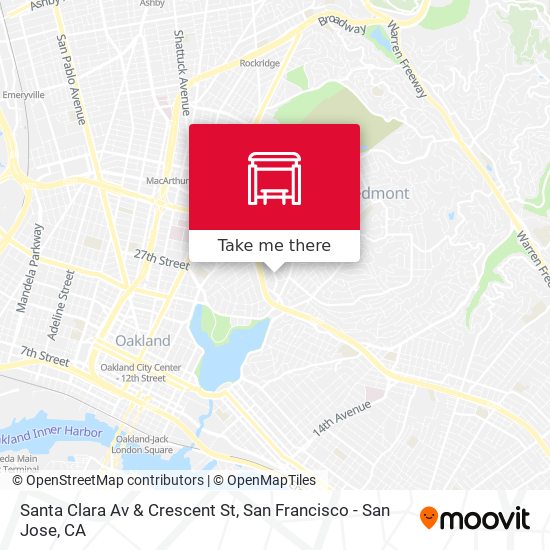 Santa Clara Av & Crescent St map