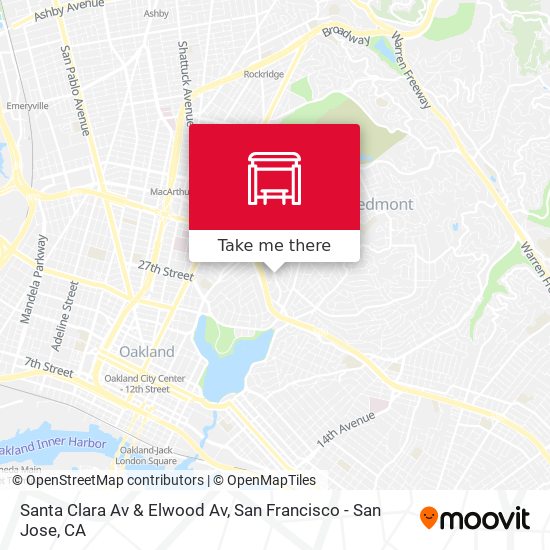 Mapa de Santa Clara Av & Elwood Av