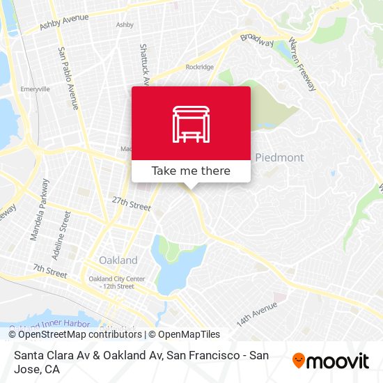 Mapa de Santa Clara Av & Oakland Av