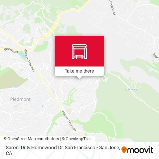 Saroni Dr & Homewood Dr map