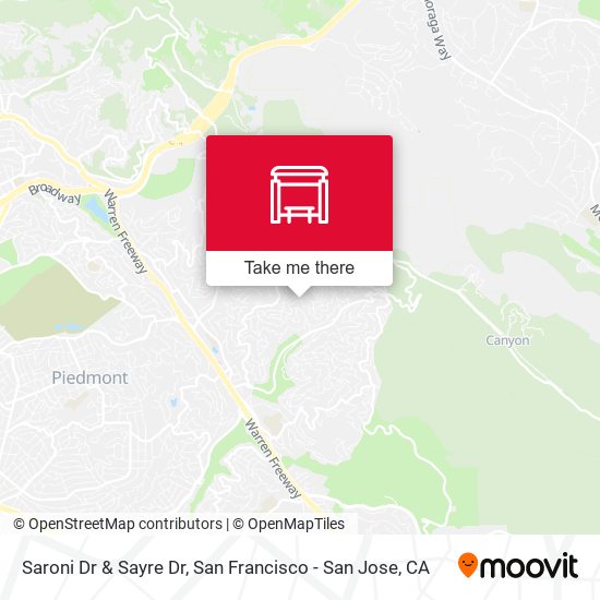 Saroni Dr & Sayre Dr map