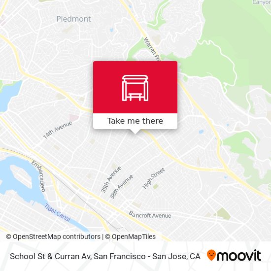 School St & Curran Av map