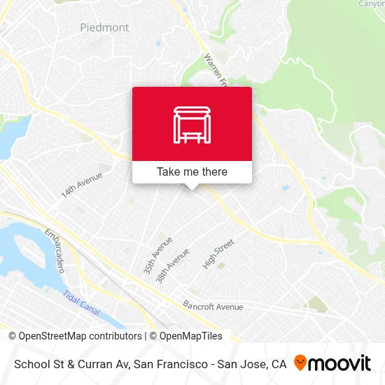 School St & Curran Av map