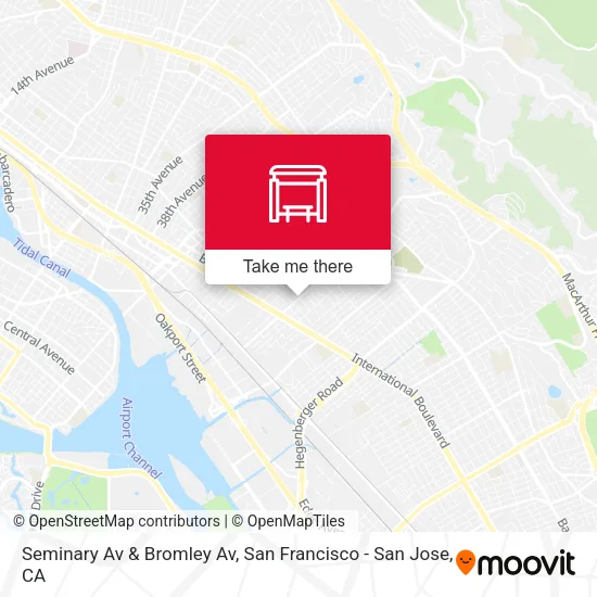 Seminary Av & Bromley Av map