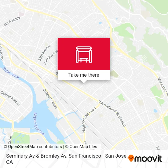 Seminary Av & Bromley Av map