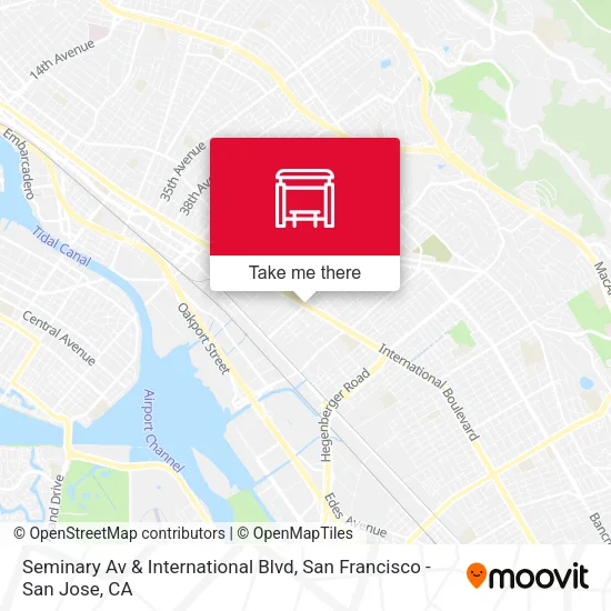 Seminary Av & International Blvd map