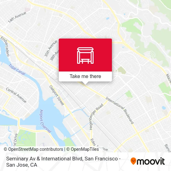 Seminary Av & International Blvd map