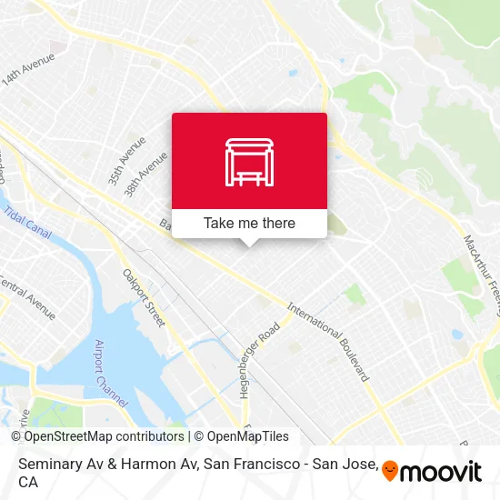 Seminary Av & Harmon Av map