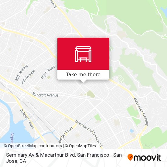 Seminary Av & Macarthur Blvd map