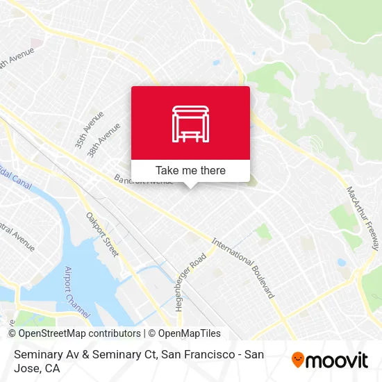 Seminary Av & Seminary Ct map
