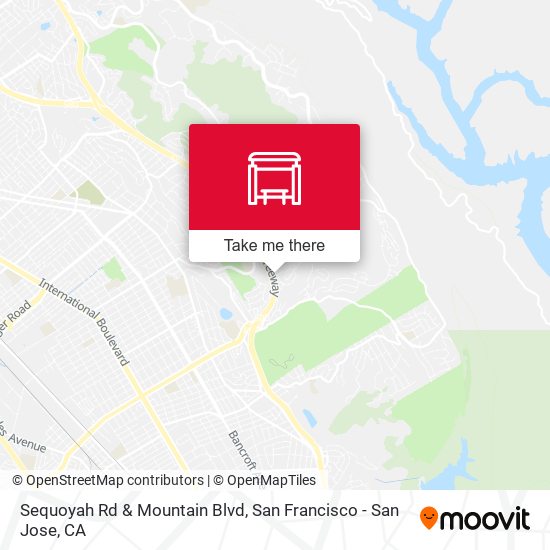 Sequoyah Rd & Mountain Blvd map