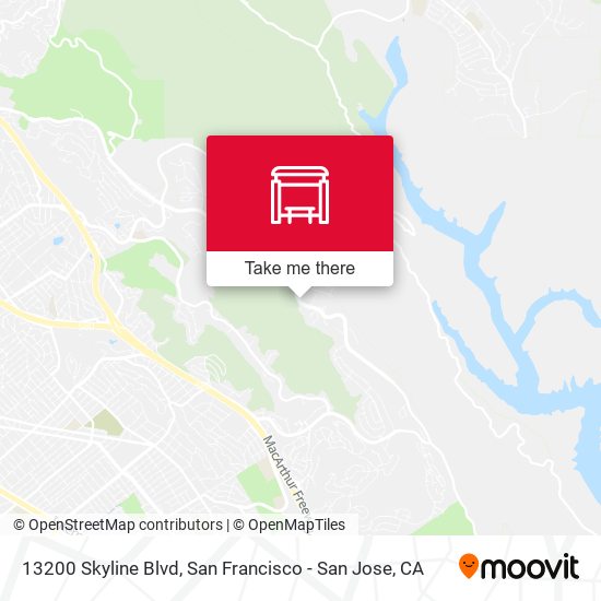 13200 Skyline Blvd map