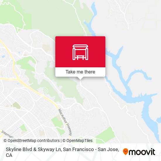 Skyline Blvd & Skyway Ln map