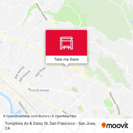 Mapa de Tompkins Av & Daisy St