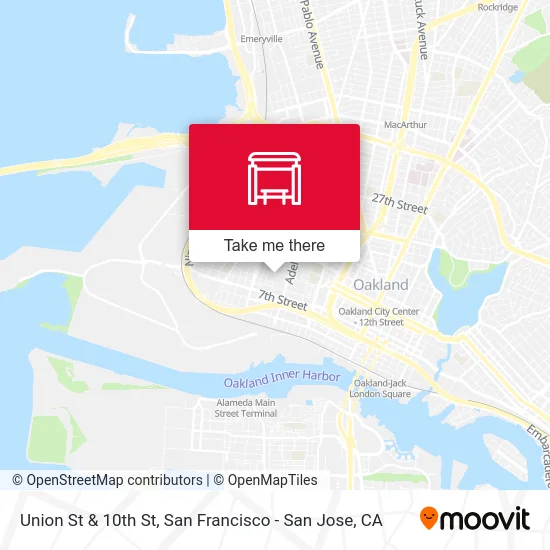 Union St & 10th St map