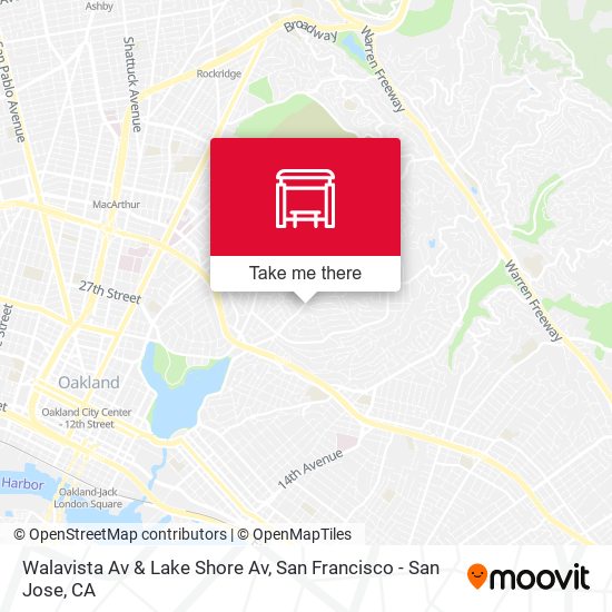 Walavista Av & Lake Shore Av map
