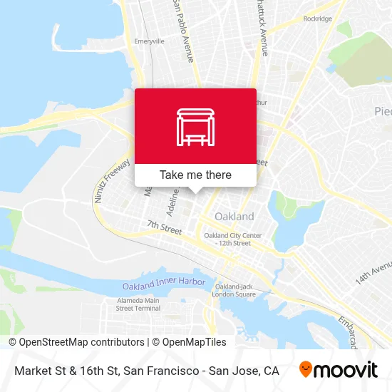 Market St & 16th St map
