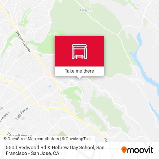 Mapa de 5500 Redwood Rd & Hebrew Day School