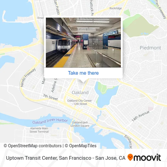 Uptown Transit Center map