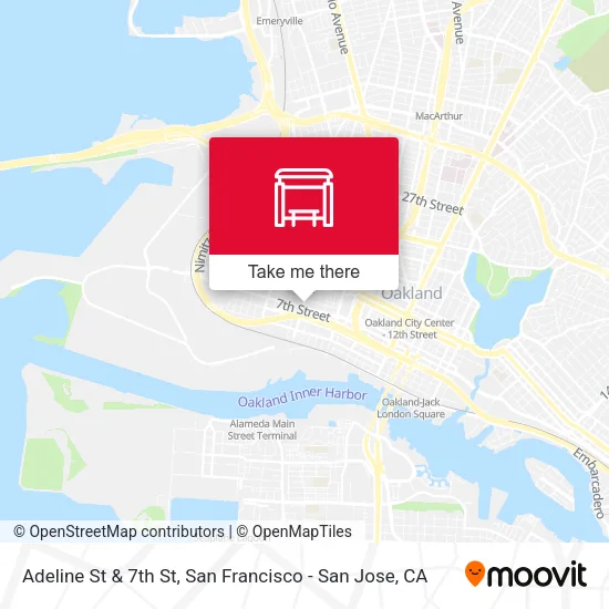 Mapa de Adeline St & 7th St
