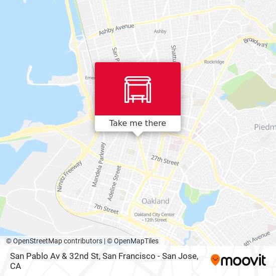 San Pablo Av & 32nd St map