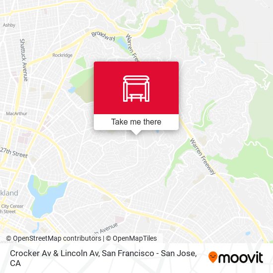 Crocker Av & Lincoln Av map
