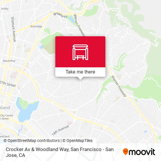 Mapa de Crocker Av & Woodland Way