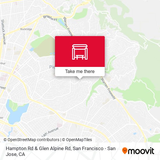 Mapa de Hampton Rd & Glen Alpine Rd