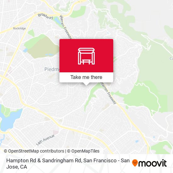 Hampton Rd & Sandringham Rd map