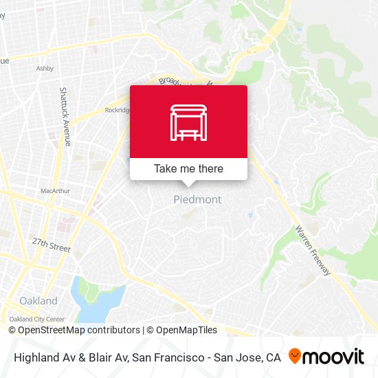 Highland Av & Blair Av map