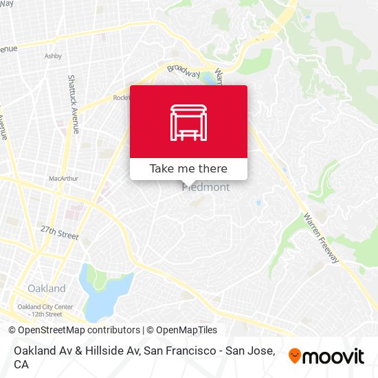Mapa de Oakland Av & Hillside Av