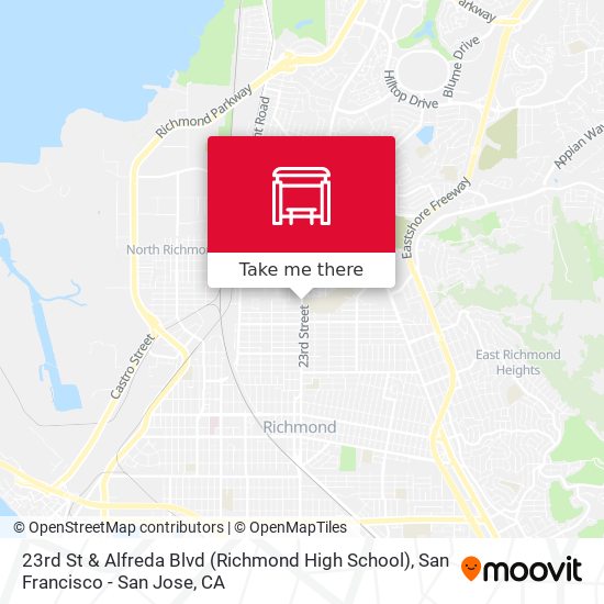 Mapa de 23rd St & Alfreda Blvd (Richmond High School)