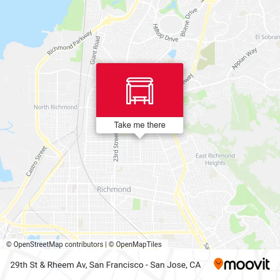29th St & Rheem Av map