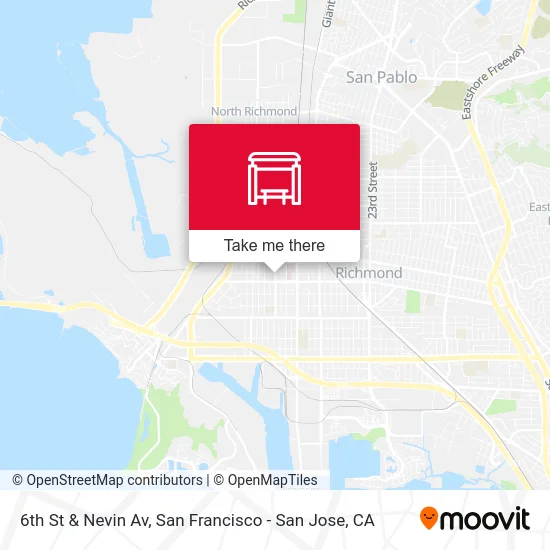 6th St & Nevin Av map