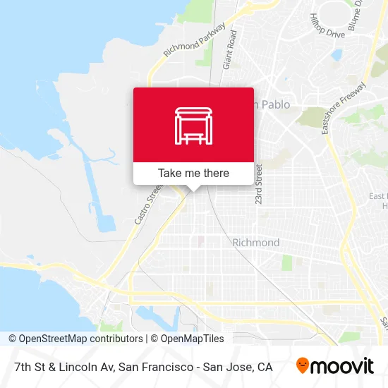 7th St & Lincoln Av map