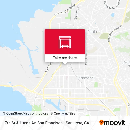 7th St & Lucas Av map