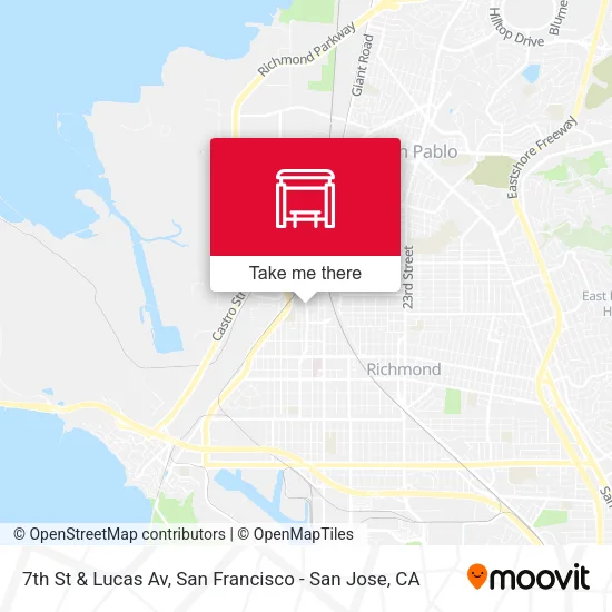 7th St & Lucas Av map