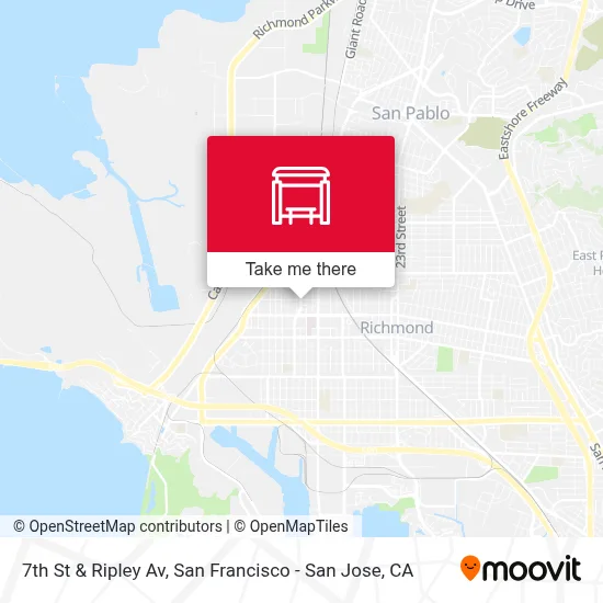 7th St & Ripley Av map