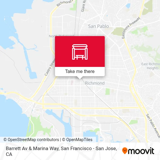 Barrett Av & Marina Way map