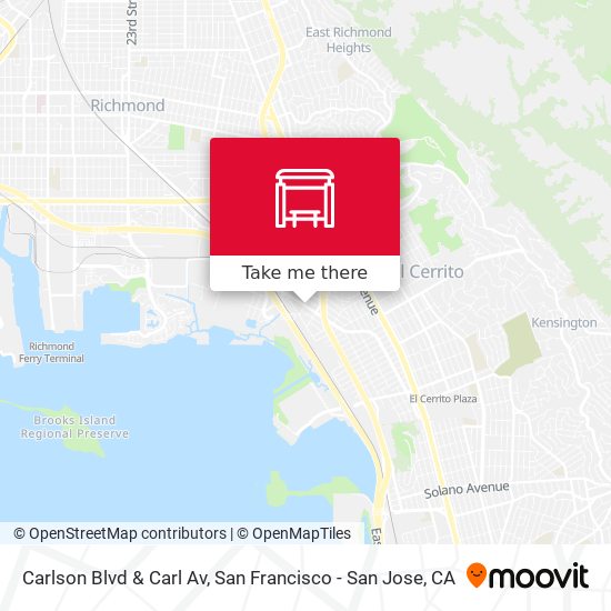 Carlson Blvd & Carl Av map