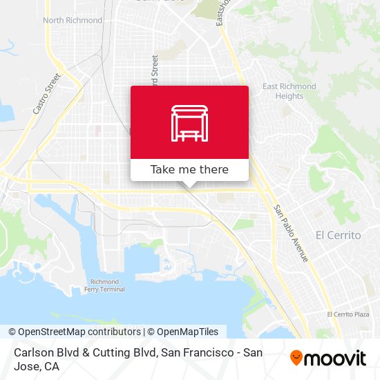 Carlson Blvd & Cutting Blvd map